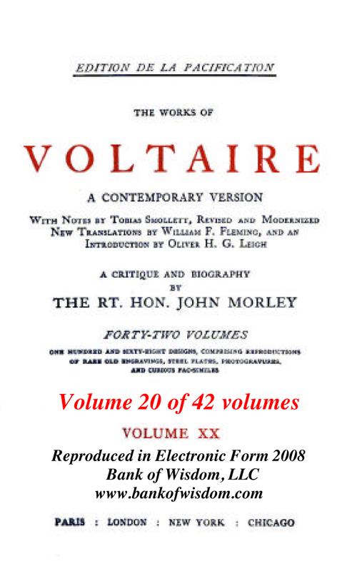 The Works Of Voltaire - Set 4 - Vol. 20 - Vol. 21